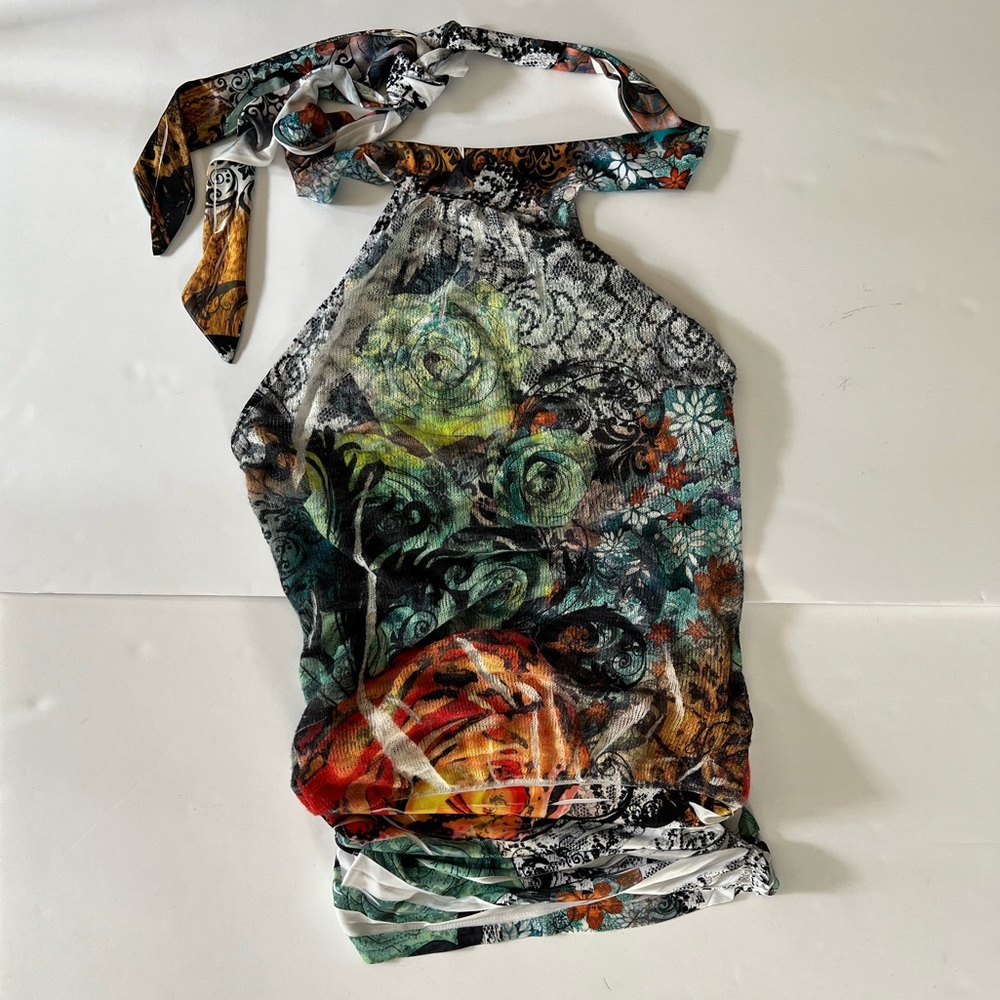 Summer Tie Back Halter Top Size Small